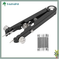 TAMAKO Watch Bracelet Remover, Black Color 10 Tips Pins Spring Bar Pliers, Full Set Spring Bar Tweez