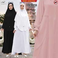 Jubah Abaya Heliza By Mewah Exclusive - Jubah Muslimah Umrah | Clothing Set Berpoket