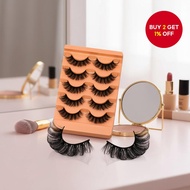 GROINNEYA Dramatic Long Thick Volume Eyelashes Russian Strip Lashes 8D Fluffy Wispy  GROINNEYA Bulu 