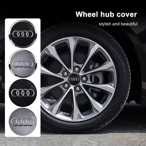 4pcs 60mm 61mm 68mm 69mm Audi Hub Caps Car Wheel Center Caps For Audi A1 A2 A3 A4 A5 A6 A7 A8 S3 S6 