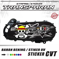 MOTORCYCLE STRIPING MOTORCYCLE STICKERS CVT STICKERS TRANSPARENT VARIATIONS CVT BACK STRIPING