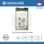 Dell 2TB 7.2K 12G 2.5 SFF SAS 512e HDD // 0XY986 // ST2000NX0273 // 1FM201-150