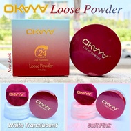 Okaya Loose Powder Setting Finishing Oil Control Natural Matte Lightweight White Pink Bedak Ringan N