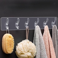 MXBEAUTY Storage Rack PVC Practical for Bathroom,Kitchen Traceless Transparent Clothes Hanger