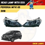 Perodua Myvi G3 2018 Head Lamp With Ecu 100% New High Quality