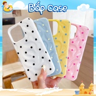 Cute Candy Color Soft Shockproof Polka Dot Pattern iPhone Case for iPhone 11/12/13/14/15/16/17/Plus/