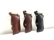 手工皮革潤唇膏盒搭配25毫升瓶裝皮革袋精油收納袋飾品小禮物創