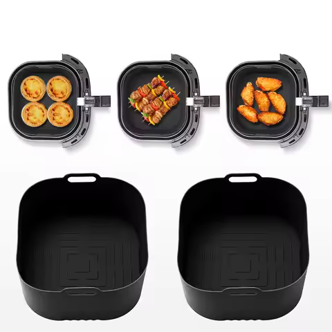 17cm Silicone Air Fryer Mould for Philips HD9252 HD9200 HD9255 Air Fryer Accessories 4-5L Airfryer C