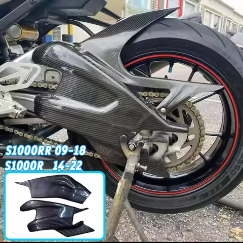 For BMW S1000RR 2009-2018 S1000R 2014-2022 ABS Carbon Fiber Motorcycle Rear Swing Arm Covers Fairing