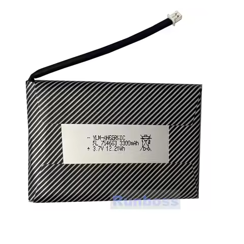 New 3.7V 3300mAh 754663 Li-Ploymer Battery For ANBERNIC RG35XXSP, RG35XX Plus Portable Flip Retro Ha