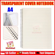 A4 Notebook Transparent Cover | Writing Notebook |Handwriting Notebook |Notebook Diary |Notebokl