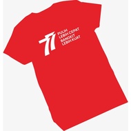 KATUN TSHIRT COMBED COTTON 30 DISTRO MERDEKA 77 HUT RI INDONESIA