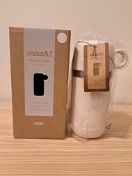 Mosh 便攜户外帶蓋保溫杯 450ml (Beige)