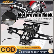 Universal plate holder motorcycle LED Light plate adjustable number holder for motorcycle