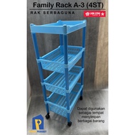 Family Shelf 4 Tier Multipurpose Shelf Salon Shelf SS-4 Lion Star A-3