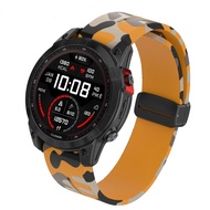 Camouflage Silicone Strap 26mm 22mm 20mm Replace bracelet compatible for Garmin Fenix 7  7X 6X Pro 5Plus 6S 3 3HR Forerunner 965 945