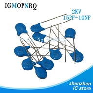 20pcs High voltage Ceramic Capacitor 2KV 15PF 22PF 100PF 120PF 150PF 220PF 330PF 470PF 680PF 1NF 2.2