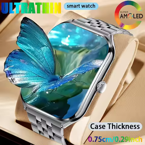 2026 New Ultra-thin Smartwatch 0.25 inch Bluetooth Call Health Monitor Watch IP68 Waterproof 100 Spo