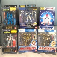 Bandai MIA gunfam. / misa  Gundam 高達 / RX-78-2 元祖  rx78 / gouf 古夫 老虎/ Astray Blue Frame  異端 迷惘 高達 / 
