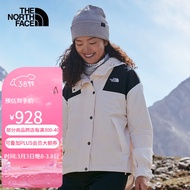 The North Face24春北面冲锋衣女款户外连帽夹克经典拼接防风防水冲锋衣7QSI N3N XL