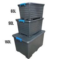 STORAGE BOX 160L , 90L, 65L HEAVY DUTY STORAGE BOX WITH WHEELS AND HANDLE
