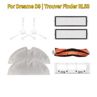 Side Brush Mop Cloth Detachable Main Brush Cover Dreame Filter for Dreame D9 | Trouver Finder RLS3 C