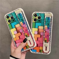 GNC| For iPhone 16 15 6 6s 7 8 Plus X Xr Xs Max 11 12 13 14 Pro Max SE 2020 Colorful Rubik's Cube wi