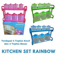 Doremi Rainbow Kitchen Set Spice Rack Contains 7 Doremi Rainbow Spice Rack