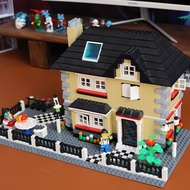 Compatible with Lego villa house building street view city building blocks assembly toys f兼容乐高别墅房子建筑