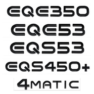 Black Silver Trunk Letters for Mercedes Benz New Energy EQA260 EQB300 EQC350 EQS450+ EQE350 EQE53 EQ