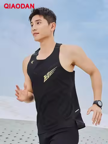 QIAODAN Feiying PB Men Sport Vest 2025 Summer Sleeveless Breathable Lightweight Quick-drying Maratho