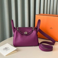 HERMES Mini lindy - 海葵紫銀 U