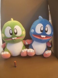 Bubble Bobble 正版 泡泡龍 公仔 一對 (約28cm高)