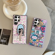【Care for self】Casetify Fashion TPU Phone Case SoftPattern Case for Samsung s24ultra s24+ s24 s23ultra s23 s22+ s22ultra s21 21+ s21ultra s20 s20+ s20ultra Drop Resistant