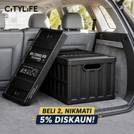 【COD】CITYLIFE 64L Foldable Car Storage Box with Lid, Car Storage Box, Home Storage Box, Honda, Mazda