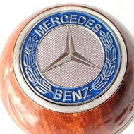 mercedes benz gear knob w140 w210 w208 w202 w220 w163 r129 b170 w245 shift knob wooden blue logo
