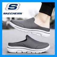 Go walk 5 Arch-Fit Man Cal Slip on big size 45 46 47 48 Half Sneaker Walking Shoes *Skechers_Man Cal Shoes