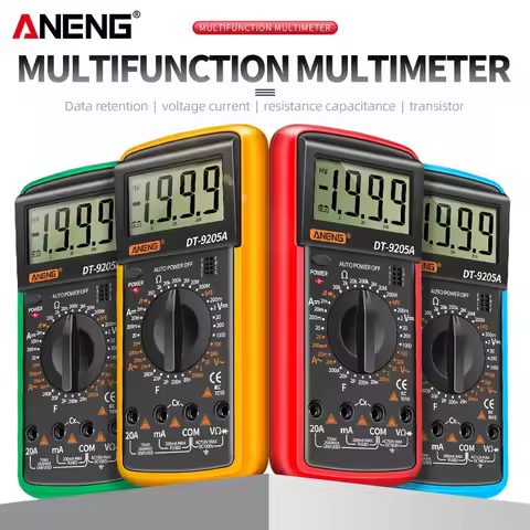 ANENG DT9205A-1 Multimeter Digital Profesional AC/DC Voltage Current Meter Test Capacitance NCV Resi