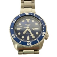 SEIKO mens watches 5 SPORT back skeleton automatic wristwatch analogues stainless NVY SLV 4R36-07G0 