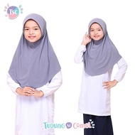 TUDUNG SEKOLAH : KELABU PENGAKAP