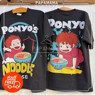 Daily < Hot >NOODLE Ghibli Stodio legendary Movies tag HANES vintage shirt Cartoon papamama