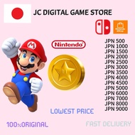 Nintendo switch JAPAN eshop digital gift card Jpn 500-Jpn 9000