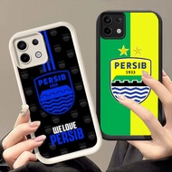 HK-29 Indonesian PERSIB Shockproof Casing for Black and White Silicone Infinix Note Zero 40Pro Infi 