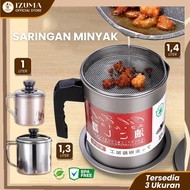 IZUMA Oil Pot Filter Oil Filter Container Stainless Steel Oil Container