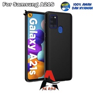 Latest Samsung A21s Black Matte Softcase Casing