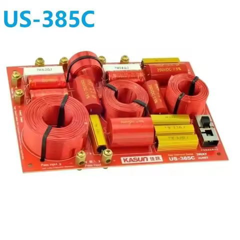 1 Pieces Kasun US-385C 3-Way Hi-Fi Series Speaker Audio Crossover Suggested Intersect Frequency Poin