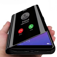 Ốp thông minh có gương cho OPPO A54 A54S A55 A74 A93 A16 Tìm X5 Reno 8 Pro 5G 4G Bìa chống sốc mịn đ