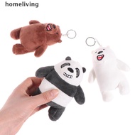 homeliving The Three We Bare Bears Plush Toy Cartoon Grizzly Gray White Bear Panda Doll SG