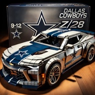 Football Team Komaro Building Block Car Decoration Car Model Boy Assembling Creative Building Block 