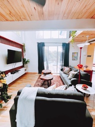 Rumah  m² dengan 1 bilik tidur dan 1 bilik mandi peribadi di Villa Verde (The Bleu Mansion)